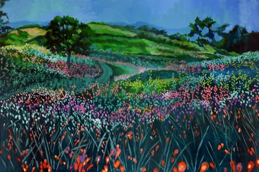 Twilight Wildflower Meadow