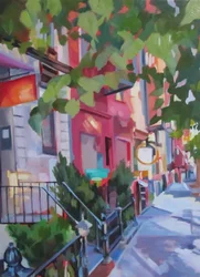 Vibrant City Street
