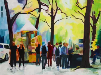 Vibrant City Stroll