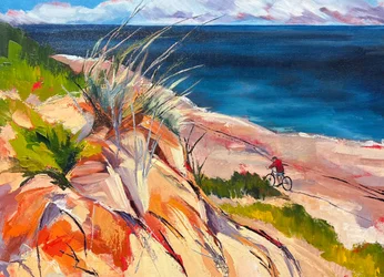 Vibrant Coastal Ride
