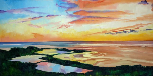 Vibrant Coastal Sunset