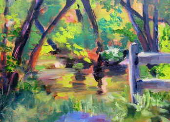 Vibrant Forest Reflections