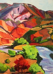Vibrant Mountain River