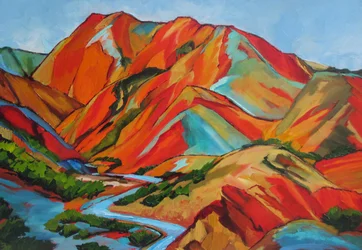 Vibrant Mountain River