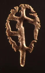 Eccentric Flint Placed in Dedication Down the Hieroglyphic Stairway, Copan