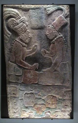 Two Seated Men, El Chicozapote, Usumacinta, Late Classic Period, 600-900 AD