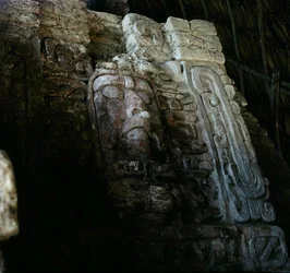 Architectural Mask, Temple of the Mascarones, Kohunlich, Yucatan Peninsula, Mexico, Early Classic Period (300-600 AD)