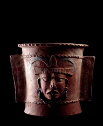 Pre-Columbian Art, Mayan Civilization: Cylindrical Burial Urn