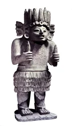 Mayan Statue Representing the God of Maids