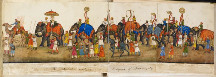 Processional panorama, illustration from 