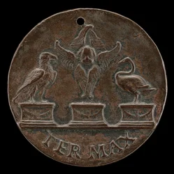 Cherub, Swan, and Eagle (reverse)
