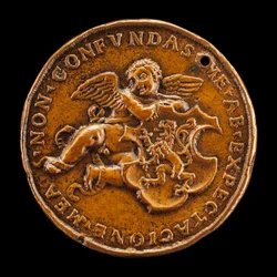 Putto Holding Arms of Vitry [reverse]