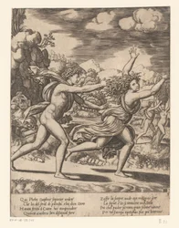 Apollo Pursues Daphne (series title: Story of Apollo and Daphne)