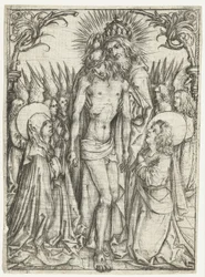 Adoration of the Holy Trinity by Mary, John the Evangelist, and Angels