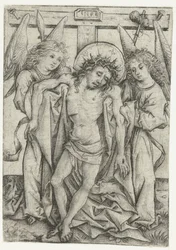 The Body of Christ Supported by Two Angels