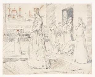 A Group of Turkish Women at Prayer