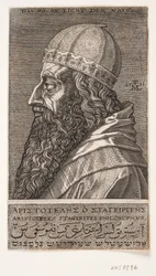 Aristotle, Half-Length Portrait, Profile Toward the Left