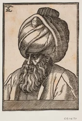 Bust of Full-bearded Man Wearing a Turban, 3/4 Profile Towards the Left