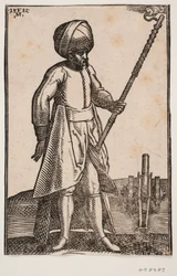 A Gunner by His Cannon, in an Open Landscape