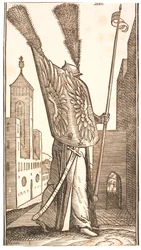 Standing Soldier with a Shield Decorated with Eagles