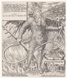 The Pope as a Savage. Satirical Allegory