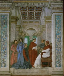 Pope Sixtus IV Rovere and Bartolommeo Platina