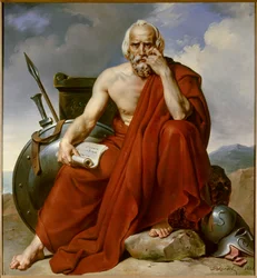 Portrait of Lycurgus, legislator of Sparta. Painting by Merry Joseph Blondel (1781-1853)