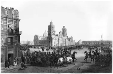 Major General Winfield Scott (1786-1866) Entering Mexico in 1847