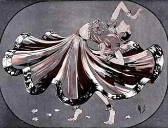 Miss Ruth in her Hindu dances: Mata Hari at the theatre Marigny - by Mich (Michel Liebeaux)
