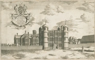 Tixall Hall and Gatehouse (engraving)