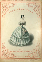 Trab, Trab, Trab (or, One Day While Gently Riding) Score Cover, from the Repertoire de Madelle Jetty Treffz