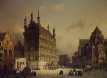 The City Hall of Leuven, Belgium