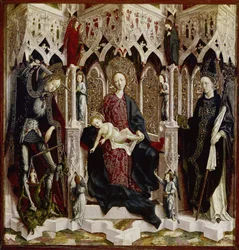 Virgin Enthroned with Child, Angels and Saints