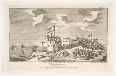 Christiansborg on the Guinea coast, seen from the southwest