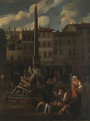 Market Scene in Rome