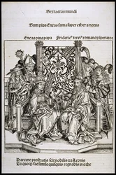Meeting between Pope Pius II and Frederick III, Emperor of Germany