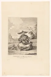 Man in Lotus Position with Hurdy-Gurdy (Series of Asian Scenes from the Collection of the Château de la Muette)