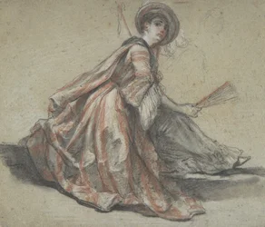 A Lady Holding a Fan