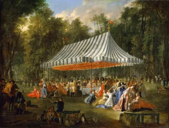 Celebration given by Prince Louis François de Conti in honour of Charles William Ferdinand