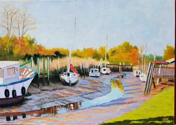 Boats at Low Tide