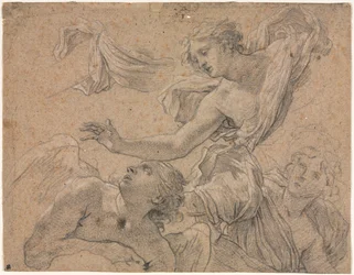 Studies of Angels recto, Panthea before Cyrus verso, 1655-1660
