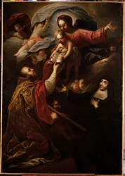 Virgin and Child, Saint Francois de Salles and Saint Jeanne de Chantal