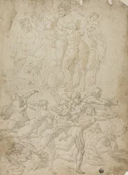 Archers Shooting at a Herm, Triumph of Bacchus, and Other Studies