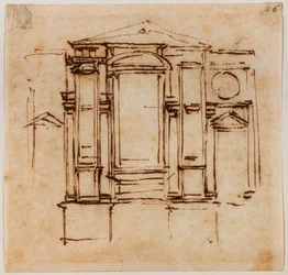 Design for the wall tombs of the Medici popes in the choir of San Lorenzo
