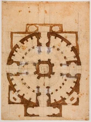 Floor Plan for San Giovanni dei Fiorentini