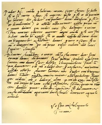 Letter from Michelangelo Buonarroti to his father, June 1508