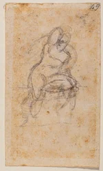 Nude Study for the Sistine Chapel