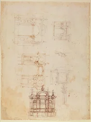 Studies for Architectural Composition in the Form of a Triumphal Arch, c.1516