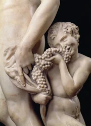 The Drunkenness of Bacchus, detail of the satyr: (detail)