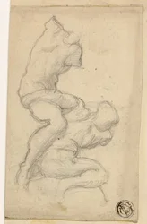 Two Struggling Figures